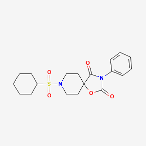 8-(cyclohexanesulfonyl)-3-phenyl-1-oxa-3,8-diazaspiro[4.5]decane-2,4-dione