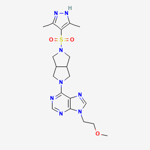 6-{5-[(3,5-dimethyl-1H-pyrazol-4-yl)sulfonyl]-octahydropyrrolo[3,4-c]pyrrol-2-yl}-9-(2-methoxyethyl)-9H-purine