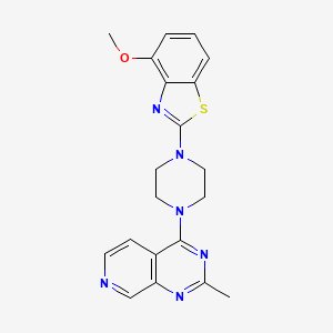 molecular formula C20H20N6OS B6469260 4-methoxy-2-(4-{2-methylpyrido[3,4-d]pyrimidin-4-yl}piperazin-1-yl)-1,3-benzothiazole CAS No. 2640963-32-0