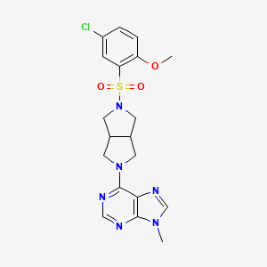 6-[5-(5-chloro-2-methoxybenzenesulfonyl)-octahydropyrrolo[3,4-c]pyrrol-2-yl]-9-methyl-9H-purine