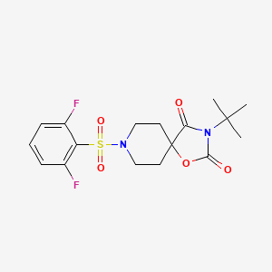 3-tert-butyl-8-(2,6-difluorobenzenesulfonyl)-1-oxa-3,8-diazaspiro[4.5]decane-2,4-dione