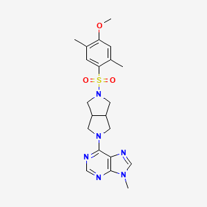 6-[5-(4-methoxy-2,5-dimethylbenzenesulfonyl)-octahydropyrrolo[3,4-c]pyrrol-2-yl]-9-methyl-9H-purine