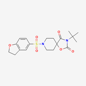 3-tert-butyl-8-(2,3-dihydro-1-benzofuran-5-sulfonyl)-1-oxa-3,8-diazaspiro[4.5]decane-2,4-dione