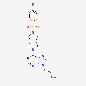 6-[5-(4-fluorobenzenesulfonyl)-octahydropyrrolo[3,4-c]pyrrol-2-yl]-9-(2-methoxyethyl)-9H-purine