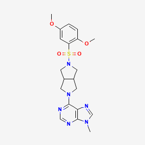 6-[5-(2,5-dimethoxybenzenesulfonyl)-octahydropyrrolo[3,4-c]pyrrol-2-yl]-9-methyl-9H-purine