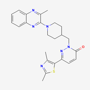 6-(2,4-dimethyl-1,3-thiazol-5-yl)-2-{[1-(3-methylquinoxalin-2-yl)piperidin-4-yl]methyl}-2,3-dihydropyridazin-3-one