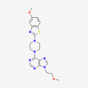 6-[4-(5-methoxy-1,3-benzothiazol-2-yl)piperazin-1-yl]-9-(2-methoxyethyl)-9H-purine