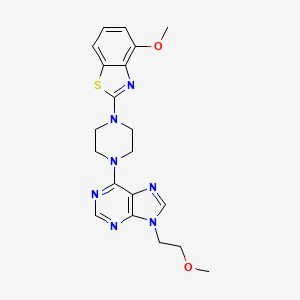 6-[4-(4-methoxy-1,3-benzothiazol-2-yl)piperazin-1-yl]-9-(2-methoxyethyl)-9H-purine