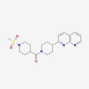 2-[1-(1-methanesulfonylpiperidine-4-carbonyl)piperidin-4-yl]-1,8-naphthyridine