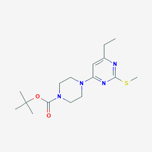 tert-butyl 4-[6-ethyl-2-(methylsulfanyl)pyrimidin-4-yl]piperazine-1-carboxylate