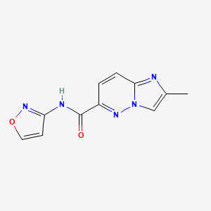 2-methyl-N-(1,2-oxazol-3-yl)imidazo[1,2-b]pyridazine-6-carboxamide