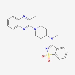 3-{methyl[1-(3-methylquinoxalin-2-yl)piperidin-4-yl]amino}-1??,2-benzothiazole-1,1-dione