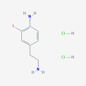 4-(2-aminoethyl)-2-iodoaniline dihydrochloride