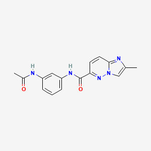 N-(3-acetamidophenyl)-2-methylimidazo[1,2-b]pyridazine-6-carboxamide