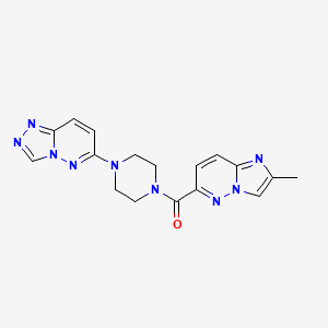 1-{2-methylimidazo[1,2-b]pyridazine-6-carbonyl}-4-{[1,2,4]triazolo[4,3-b]pyridazin-6-yl}piperazine