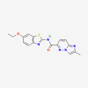 N-(6-ethoxy-1,3-benzothiazol-2-yl)-2-methylimidazo[1,2-b]pyridazine-6-carboxamide