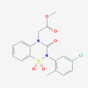 methyl 2-[2-(5-chloro-2-methylphenyl)-1,1,3-trioxo-3,4-dihydro-2H-1??,2,4-benzothiadiazin-4-yl]acetate