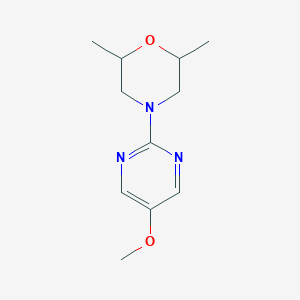 4-(5-methoxypyrimidin-2-yl)-2,6-dimethylmorpholine