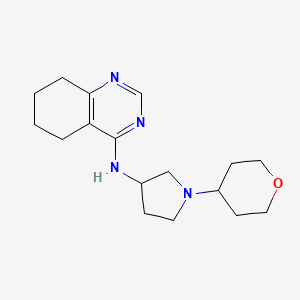 N-[1-(oxan-4-yl)pyrrolidin-3-yl]-5,6,7,8-tetrahydroquinazolin-4-amine