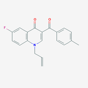 6-fluoro-3-(4-methylbenzoyl)-1-(prop-2-en-1-yl)-1,4-dihydroquinolin-4-one