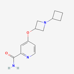 4-[(1-cyclobutylazetidin-3-yl)oxy]pyridine-2-carboxamide