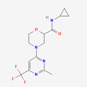 N-cyclopropyl-4-[2-methyl-6-(trifluoromethyl)pyrimidin-4-yl]morpholine-2-carboxamide