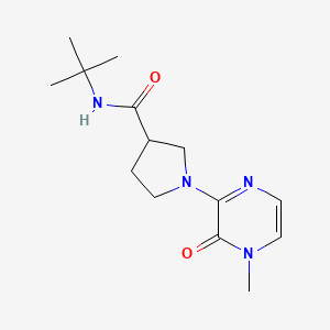 N-tert-butyl-1-(4-methyl-3-oxo-3,4-dihydropyrazin-2-yl)pyrrolidine-3-carboxamide