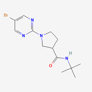 molecular formula C13H19BrN4O B6469852 1-(5-bromopyrimidin-2-yl)-N-tert-butylpyrrolidine-3-carboxamide CAS No. 2640836-66-2