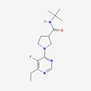 N-tert-butyl-1-(6-ethyl-5-fluoropyrimidin-4-yl)pyrrolidine-3-carboxamide