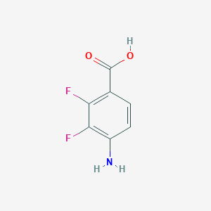molecular formula C7H5F2NO2 B064700 4-氨基-2,3-二氟苯甲酸 CAS No. 194804-85-8