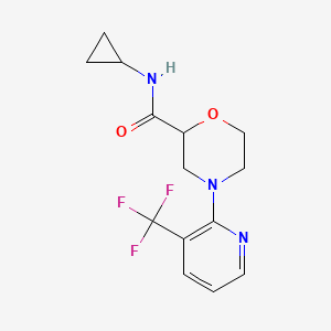 N-cyclopropyl-4-[3-(trifluoromethyl)pyridin-2-yl]morpholine-2-carboxamide