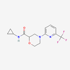 N-cyclopropyl-4-[6-(trifluoromethyl)pyridin-2-yl]morpholine-2-carboxamide