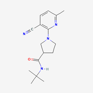 N-tert-butyl-1-(3-cyano-6-methylpyridin-2-yl)pyrrolidine-3-carboxamide