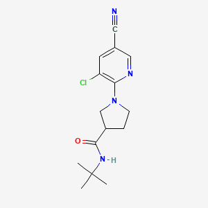 N-tert-butyl-1-(3-chloro-5-cyanopyridin-2-yl)pyrrolidine-3-carboxamide