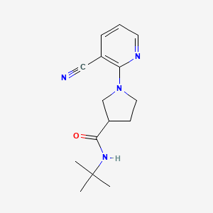 N-tert-butyl-1-(3-cyanopyridin-2-yl)pyrrolidine-3-carboxamide