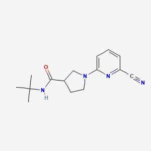 N-tert-butyl-1-(6-cyanopyridin-2-yl)pyrrolidine-3-carboxamide