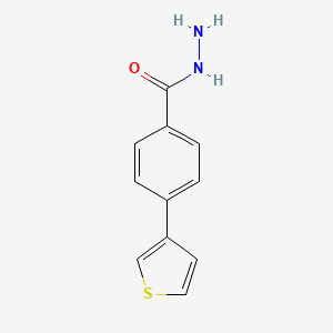 molecular formula C11H10N2OS B6470112 4-(thiophen-3-yl)benzohydrazide CAS No. 1355171-16-2