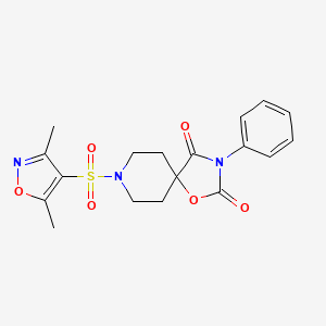 8-[(3,5-dimethyl-1,2-oxazol-4-yl)sulfonyl]-3-phenyl-1-oxa-3,8-diazaspiro[4.5]decane-2,4-dione