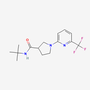 N-tert-butyl-1-[6-(trifluoromethyl)pyridin-2-yl]pyrrolidine-3-carboxamide