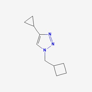 molecular formula C10H15N3 B6470189 1-(cyclobutylmethyl)-4-cyclopropyl-1H-1,2,3-triazole CAS No. 2640972-09-2