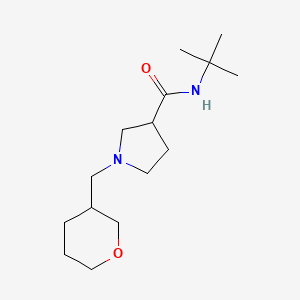 molecular formula C15H28N2O2 B6470200 N-tert-butyl-1-[(oxan-3-yl)methyl]pyrrolidine-3-carboxamide CAS No. 2640844-03-5