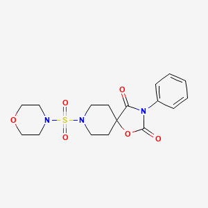 8-(morpholine-4-sulfonyl)-3-phenyl-1-oxa-3,8-diazaspiro[4.5]decane-2,4-dione