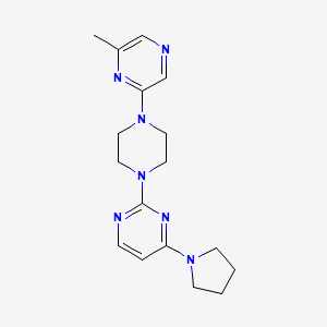 2-[4-(6-methylpyrazin-2-yl)piperazin-1-yl]-4-(pyrrolidin-1-yl)pyrimidine