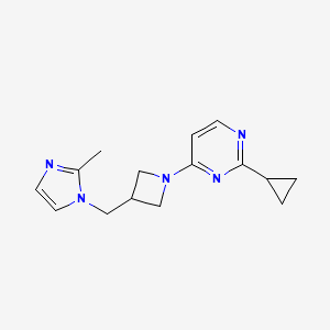 2-cyclopropyl-4-{3-[(2-methyl-1H-imidazol-1-yl)methyl]azetidin-1-yl}pyrimidine