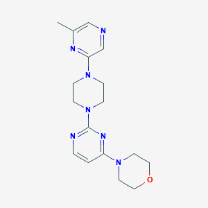 4-{2-[4-(6-methylpyrazin-2-yl)piperazin-1-yl]pyrimidin-4-yl}morpholine