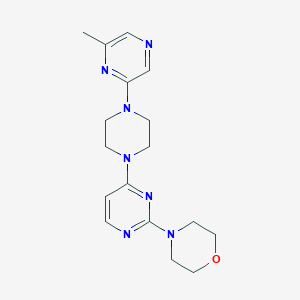 4-{4-[4-(6-methylpyrazin-2-yl)piperazin-1-yl]pyrimidin-2-yl}morpholine