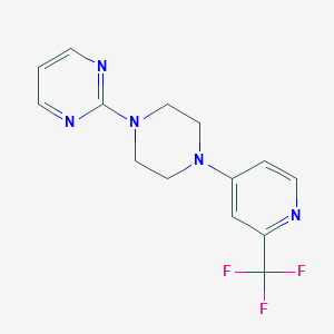 2-{4-[2-(trifluoromethyl)pyridin-4-yl]piperazin-1-yl}pyrimidine