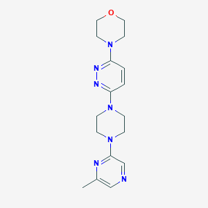 4-{6-[4-(6-methylpyrazin-2-yl)piperazin-1-yl]pyridazin-3-yl}morpholine