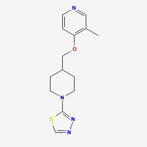 3-methyl-4-{[1-(1,3,4-thiadiazol-2-yl)piperidin-4-yl]methoxy}pyridine