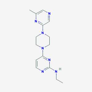 N-ethyl-4-[4-(6-methylpyrazin-2-yl)piperazin-1-yl]pyrimidin-2-amine